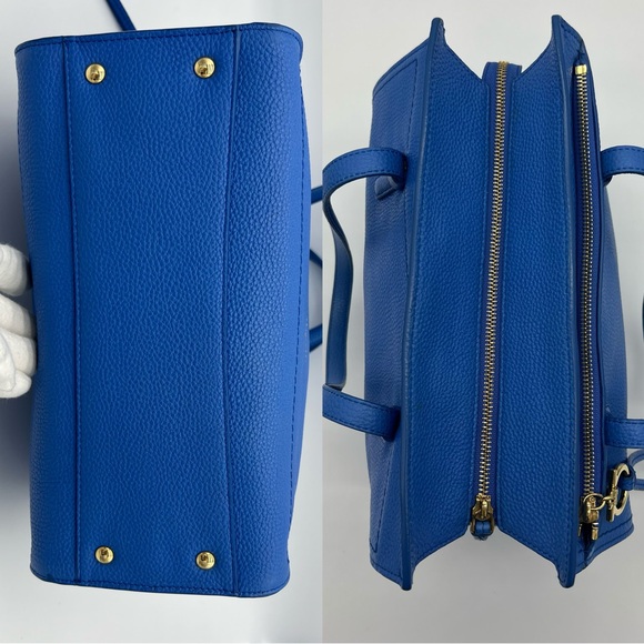 Authentic Salvatore Ferragamo Gancini blue Amy tote - Picture 10 of 17